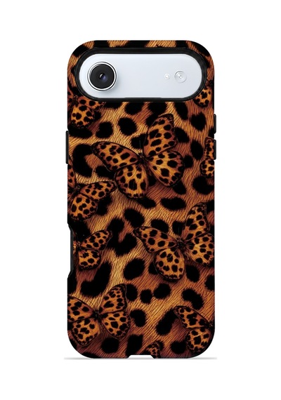 Velvoria Valestra Kelebekli Leopar Apple Apple iPhone Uyumlu 17 Air Magsafe Koruma Kılıfı Valestra Magline - Kelebekli Leopar