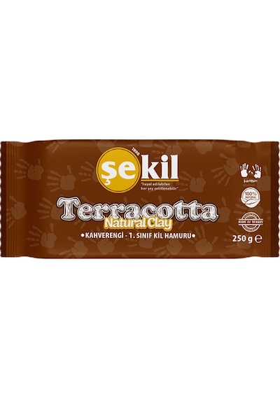Şekil Seramik Hamuru Terracotta 250 Gr Kahverengi Vk250khv