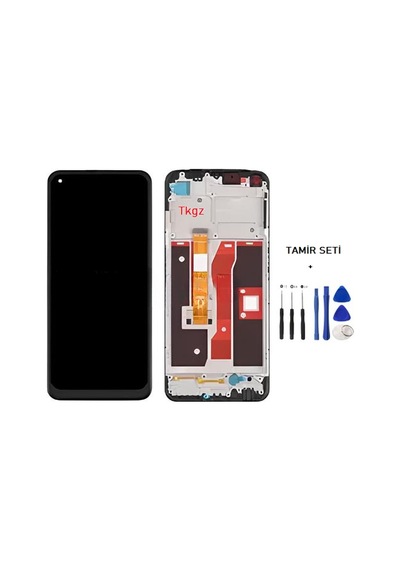 Tkgz Oppo A55 Lcd Ekran Dokunmatik Service Pack Lcd - Full Çıtalı + Tamir Seti