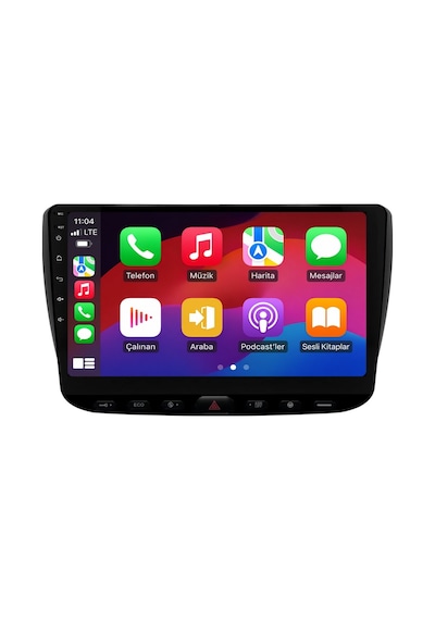 Fiat Punto Android Multimedya 2012-2018 Multijet Carplay Android Auto Navigasyon 8gb Ram 64gb 9"