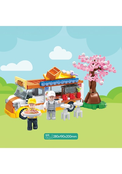Ogi Mogi Toys Eğitici Bloklar Mobil Restoran 310 Parça,  Yapı Seti