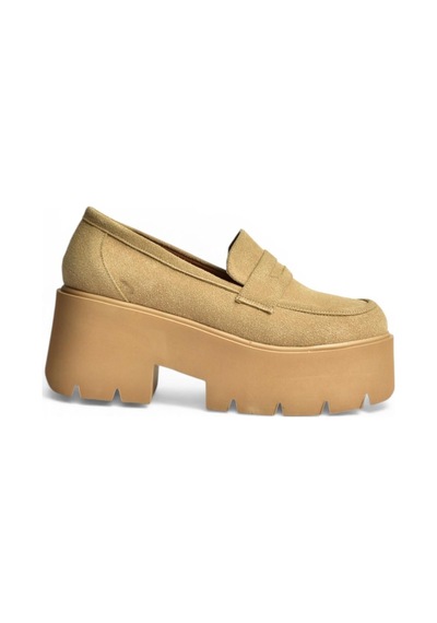 Fox Shoes Y272972502 Bej Süet Kalın Tabanlı Günlük Kadın Ayakkabı Fox Shoes Y272972502 Bej Süet Kalın Tabanlı Günlük Kadın Ayakkabı