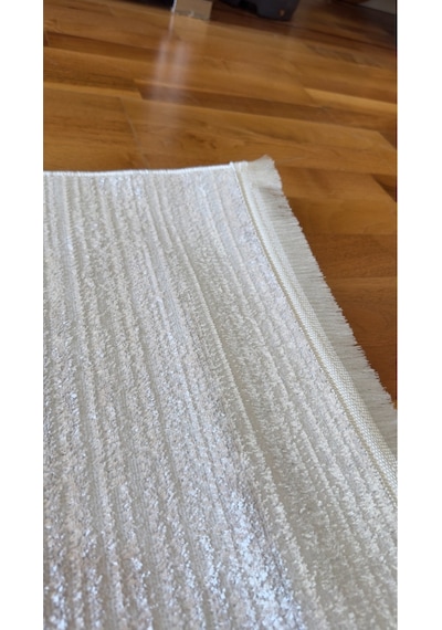 Denf Home Pamuk Taban Yumuşak Doku Özel Kesim Modern Salon Koridor Oturma Mutfak Halısı Kilim Yolluk Stndenf2 Gri