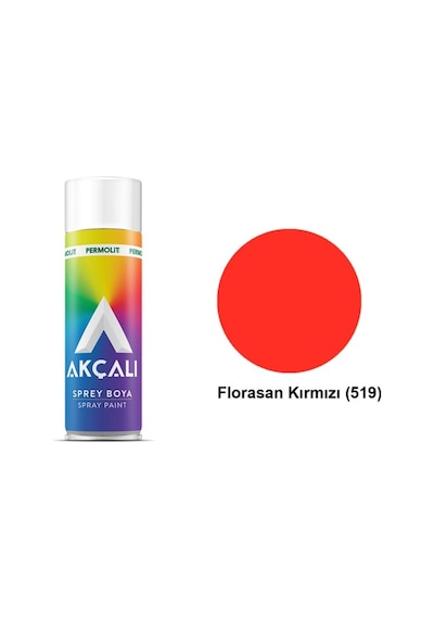 Akçalı Sprey Boya Floresan Kırmızı (536831826)