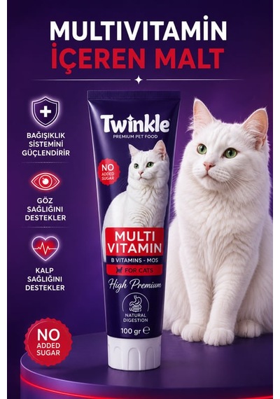 Multivitamin Kedi Malt Macunu 100 Gr 12'li Paket