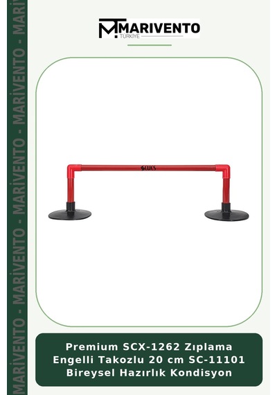 Premium Scx-1262 Zıplama Engelli Takozlu 20 Cm Sc-11101 Bireysel Hazırlık Kondisyon Çok Renkli