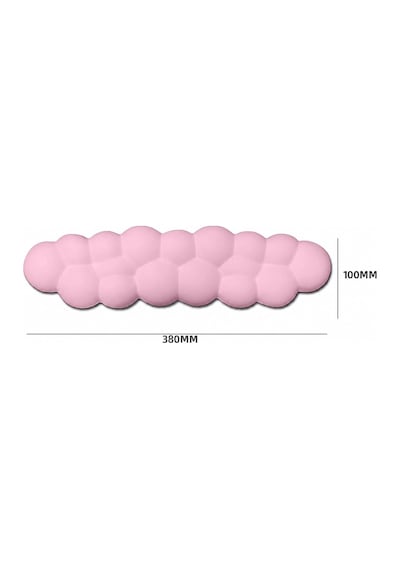 Klasse Cloud Klavye Bilek Destek Seti, Bulut Ergopad, Kaymaz Tabanlı, Nefes Alan Kumaş, Hassasiyet Önleyici Klavye D