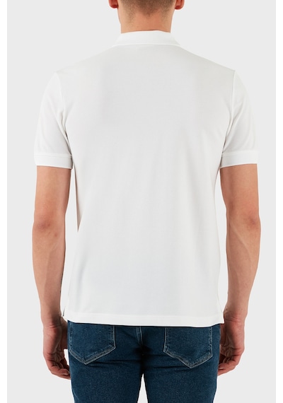 Calvin Klein Erkek Polo Yaka T Shirt K10k114484 Yaf Beyaz Beyaz