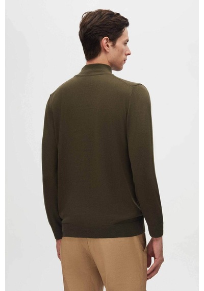 D's Damat Regular Fit Açık Haki Pamuk Karışımlı Yarım Balıkçı Triko Kazak 5HF06ORT16275 Haki D's Damat Regular Fit Açık Haki Pamuk Karışımlı Yarım Balıkçı Triko Kazak 5HF06ORT16275 Haki