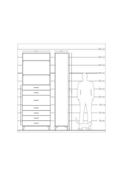 Arges Dolap 3 Raflı 7 Çekmeceli 88x30x243 Çam-çam Atlas Çam Arges Dolap 3 Raflı 7 Çekmeceli 88x30x243 Çam-çam Atlas Çam