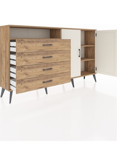 Arges Konsol 3 Raflı 4 Çekmeceli 2 Kapaklı 176x30x99 Çam-aytaşı/çam Aytası/atlas Çam - Atlas Çam Arges Konsol 3 Raflı 4 Çekmeceli 2 Kapaklı 176x30x99 Çam-aytaşı/çam Aytası/atlas Çam - Atlas Çam