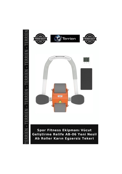 Spor Fitness Ekipmanı Vücut Geliştirme Relife Ab-06 Yeni Nesil Ab Roller Karın Egzersiz Tekeri
