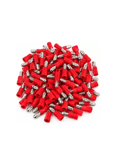 Sh Powermaster Pm-39072 0,5-1,5mm2 Kesit 21x4x4mm Soket Kırmızı İzoleli Kablo Pabucu 100'lü Paket Najmaddin