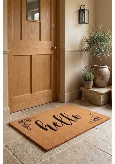 Villadia Home Textile Kapı Önü Paspası Kaymaz Taban Dekoratif Paspas Ev Giriş Antre İç Ve Dış Mekan Paspası 45x70 Cm 27ypycoco