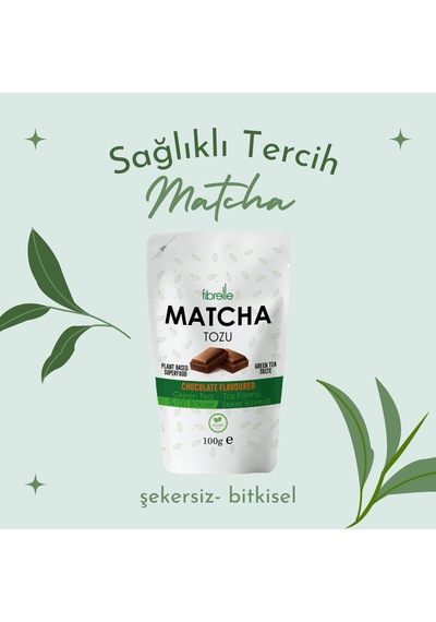 Fibrelle Matcha Çikolata Aromalı 100g