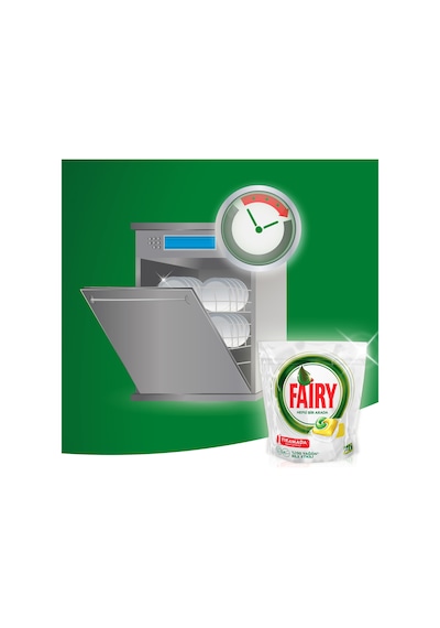 Fairy Hepsi Bir Arada Limon Kokulu Bulaşık Makinesi Deterjanı 2 x 70 Tablet