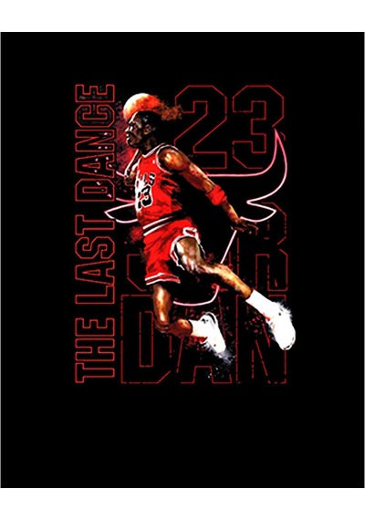 Zepplin Giyim Chicago Bulls The last Dance Büyük Sırt Patch Yama Siyah