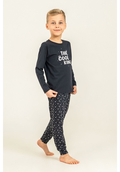 Arnetta The Cool King Baba Oğul Lacivert Uzun Kol Pijama Takım Ar3821-a-v1 Ar3821-a-v1