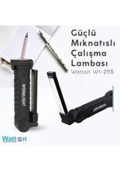 Watton Wt-295 Güçlü Mıknatıslı Çalışma Lambası Çok Renkli