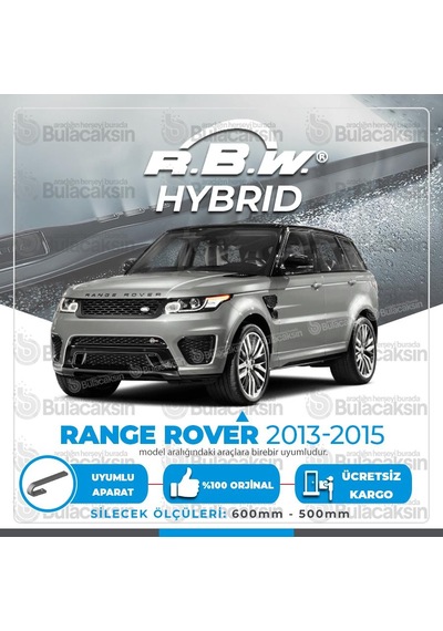 Range Rover Ön Silecek Takımı (2013-2015) RBW Hibrit