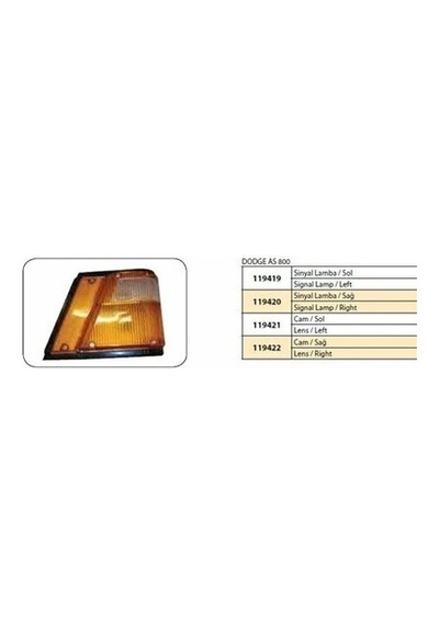 Dodge As700 Sinyal Lamba Sol