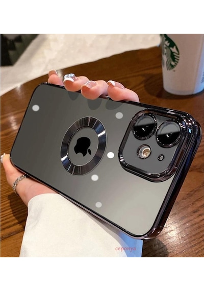 Apple Uyumlu iPhone 11 Kılıf Köşeleri Renkli Şeffaf Kamera Korumalı Silikon Lu (553804415)