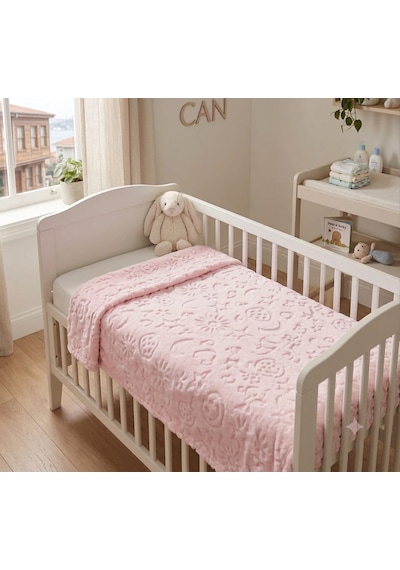 Papatyatrend Bebek Battaniyesi Toz Pembe