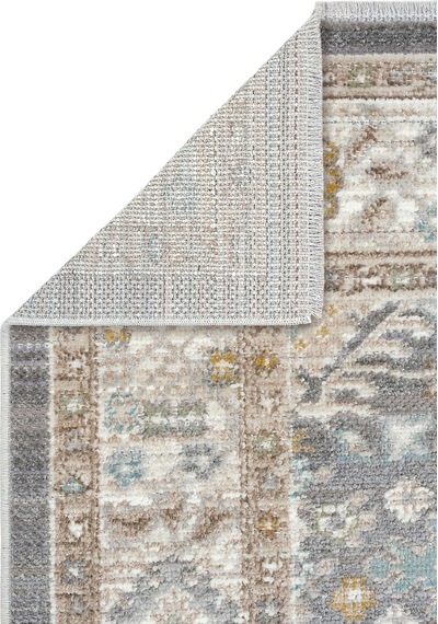 Cool Halı Zaraf Açık Gri Etnik Desen Makine Vintage Halı Modern Oturma Odası Salon İnce Yazlık Halı