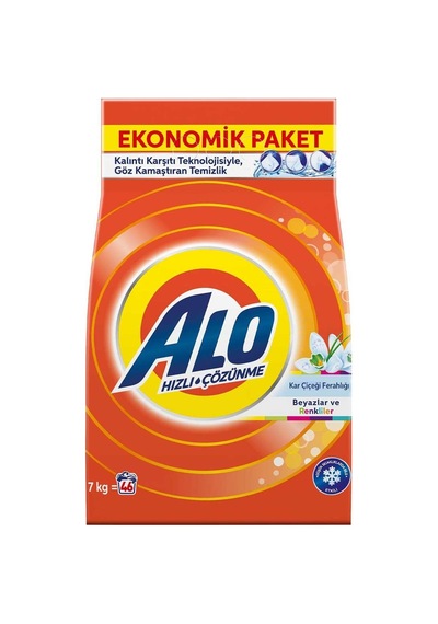 Alo Çamaşır Deterjanı 7 Kg Renkliler + Beyazlar Diğer