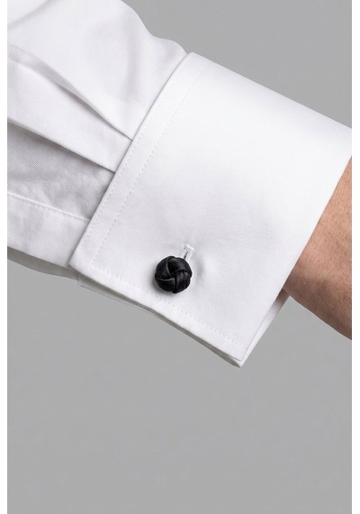 Bisse Beyaz Regular Fit Cepsiz Klasik Uzun Yaka Saten Gömlek Gmkls252186 D01