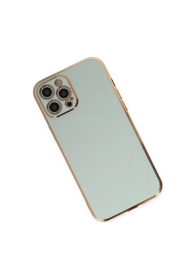 Apple iPhone  Uyumlu  12 Pro Kılıf Volet Silikon - Açık Yeşil