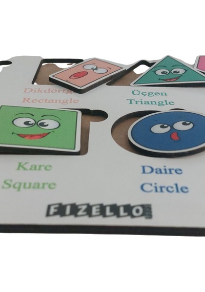 Geometrik Şekiller Bul Tak Eğitici Öğretici Puzzle & Yapboz Bebek Çocuk Oyuncak