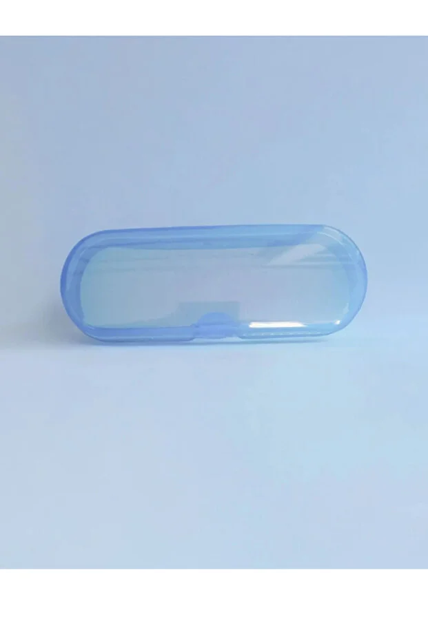 Mavi Renkli Çocuk Gözlük Kabı - Hafif Koruyucu Sert Plastik Gözlük Kutusu