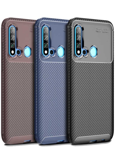 Huawei P20 Lite 2019 Kılıf Zore Negro Silikon Kapak Siyah