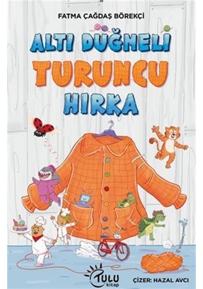 Altı Düğmeli Turuncu Hırka / Fatma Çağdaş Börekçi