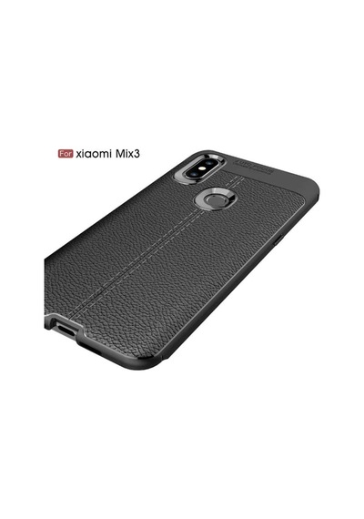 Xiaomi Mi Mix 3 Kılıf Deri Tarzı Niss Silikon Case