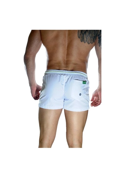 Naam Erkek Beyaz Mini Mayo Short Çok Renkli