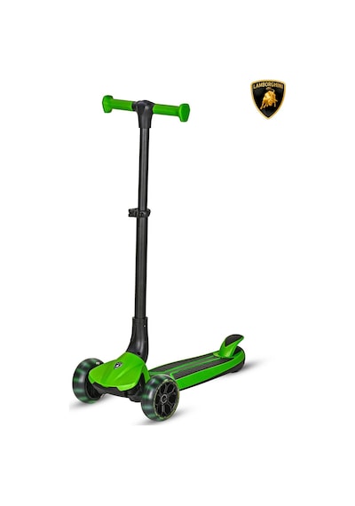 Lisanslı L3 Kolay Katlanabilir Işıklı Orta Gövde Ve Işıklı Tekerlekli Çocuk Scooter Turuncu Yeşil