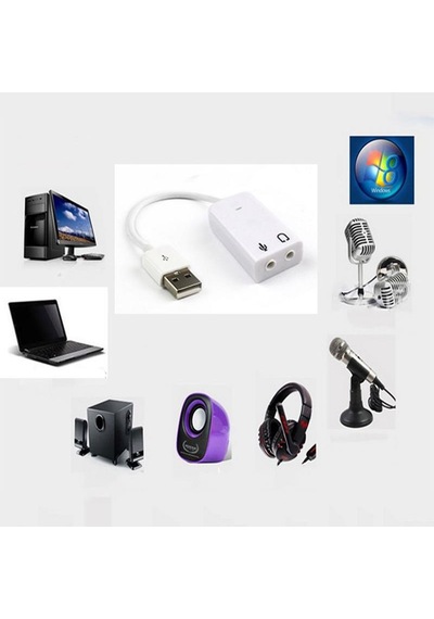 Harici Kablolu 7.1 Usb Ses Kartı 3.5mm Mikrofon Çevirici Dönüştür