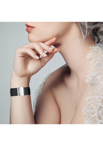 Xiaomi Redmi Watch 5 Acitve / 5 Lite Uyumlu Metal Clips Kumaş Örgü Akıllı Saat Kordon