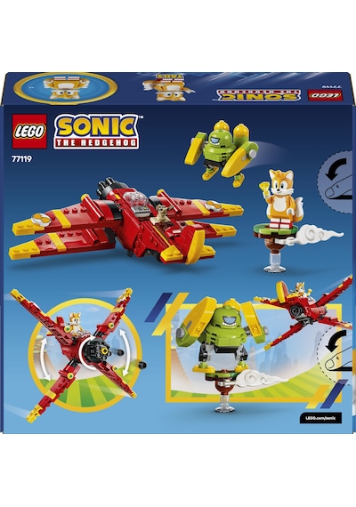 LEGO® Sonic the Hedgehog™ Tails’in Tornado-1 Uçağı 76991 - 8 Yaş Üzeri Çocuklar için Figür İçeren Oyuncak Yapım Seti (310 Parça)