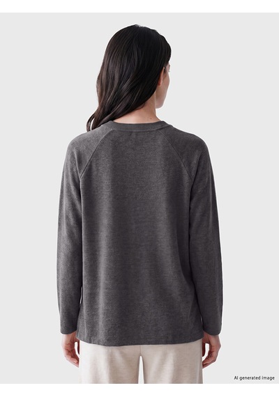 Lcw Comfort Antrasit Bisiklet Yaka Kadın Sweatshirt