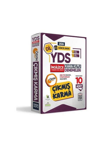 2026 YDS İNGİLİZCE ÖSYM Çıkmış Karma Kara Kutu Deneme Paketi 10lu Dijital Cevaplı
