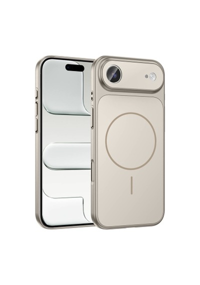 Lexroo İphone 17 Air Mag Safe Şarj Özellikli Kamera Korumalı Formen Sert Pc İnce Kılıf - Gri