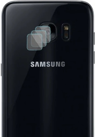 Gor Samsung Galaxy Uyumlu S7 Edge Nano Kamera Koruyucu 3 Adet Set- 5775 Şeffaf