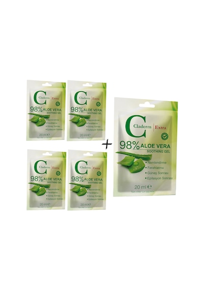 Claderm Aloe Vera Soothing Gel 5 x 20 ML