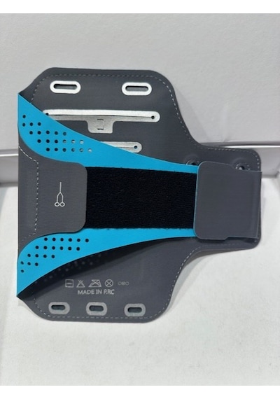 Gri Sporcu Kol Telefon Kılıfı Kol Bandı Koşu İçin Telefon Kılıfı 16x8 Cm Gri