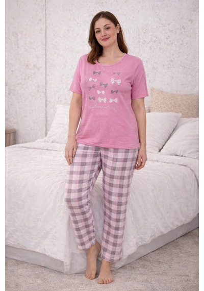 Rüyam Kadın Giyim Kadın Pijama Takımı Açık Pembe