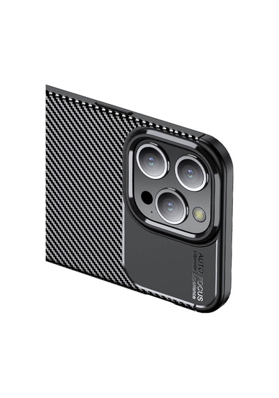 Apple Uyumlu iPhone 15 Pro Max Kılıf Zore Negro Silikon Kapak Siyah