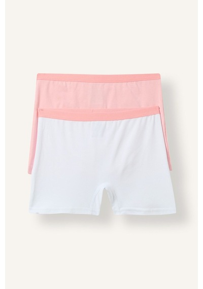 Defacto Beli Lastikli 2li Boxer Kız Çocuk I7901a826aupn69 Pembe-pn69